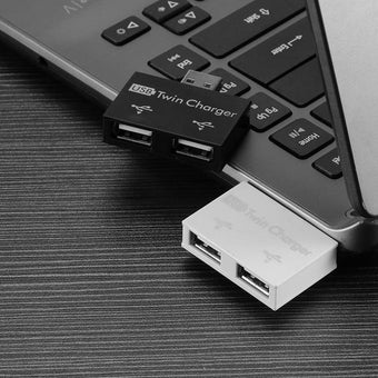 Adaptateur avec Double Entrée USB