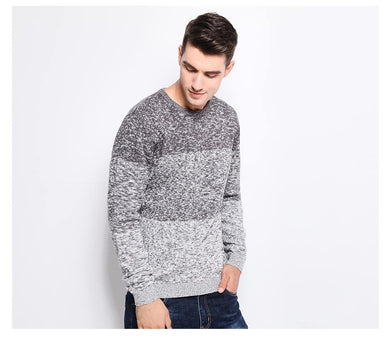 Pull en tricot à motif patchwork 3 tons